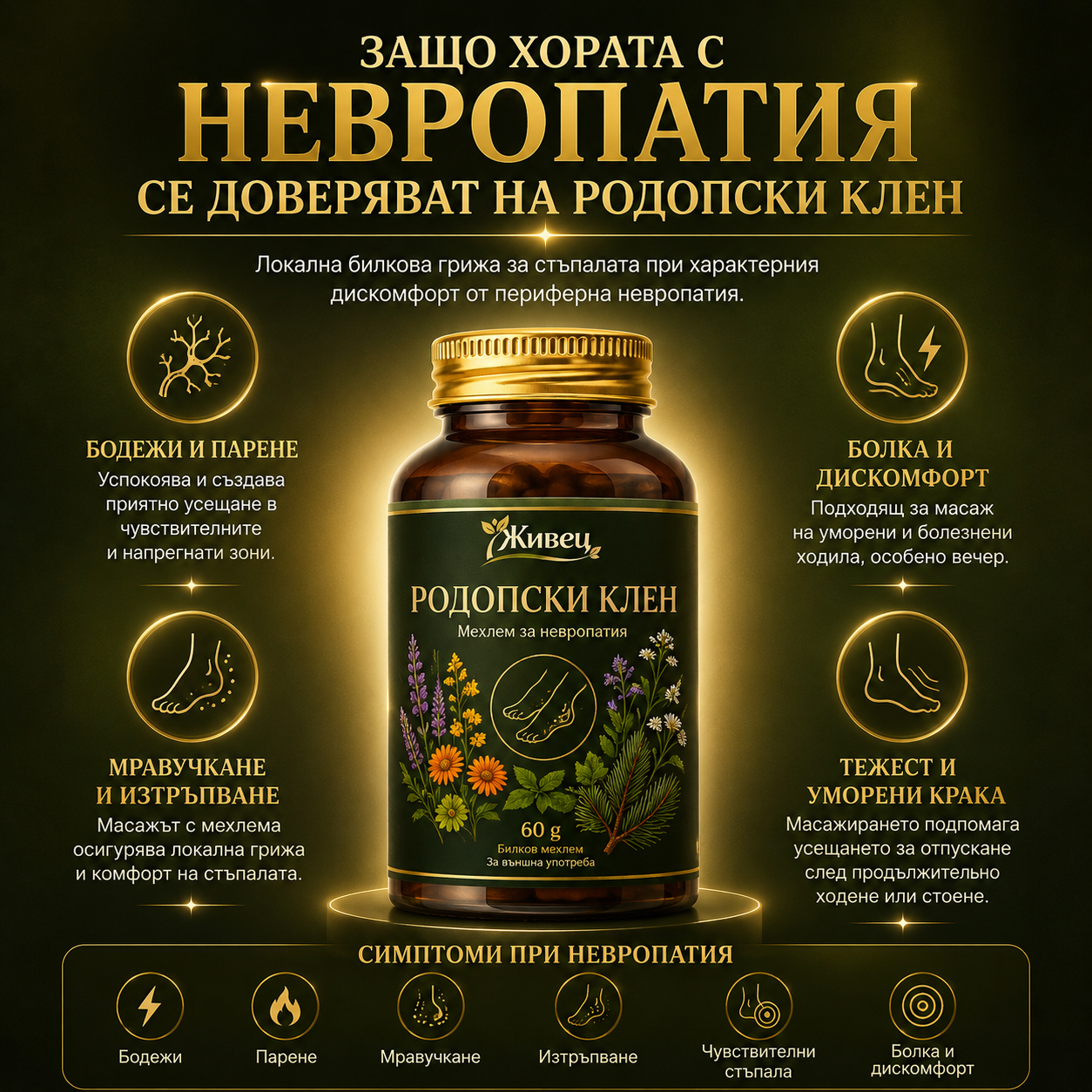Мехлем Родопски Клен - Невропатия