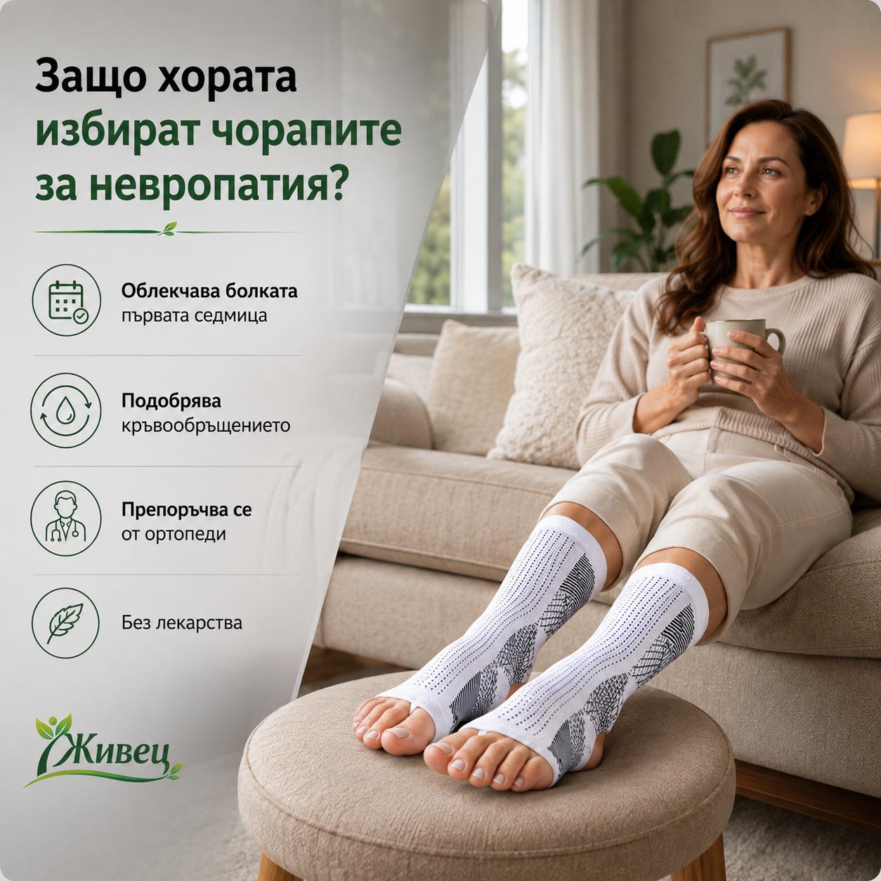 Чорапи за НЕВРОПАТИЯ